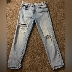 Zara Light Blue Boyfriend Jeans